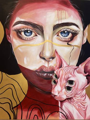 Original Cats Paintings by Spasija Filipova