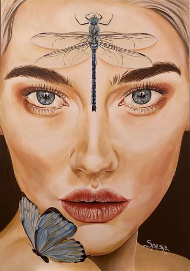 Original Fine Art Portrait Paintings by Spasija Filipova