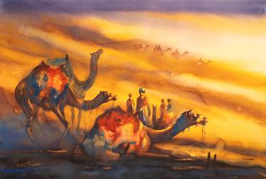 Original Impressionism Animal Paintings by Ananta Mandal