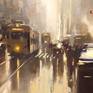Kolkata Monsoon painting closeup