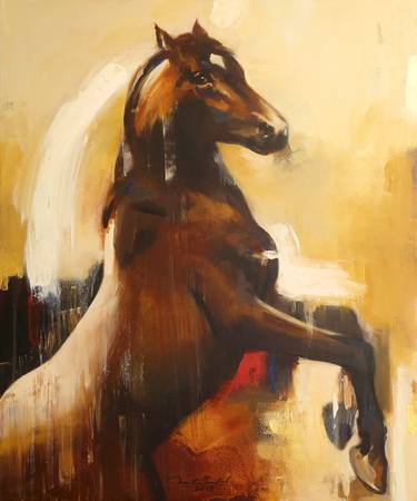 Original Horse Paintings by Ananta Mandal