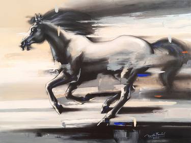 Original Horse Paintings by Ananta Mandal