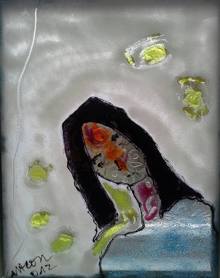 Displaced child Painting by MACON Maria Consuelo Vargas de Speiss