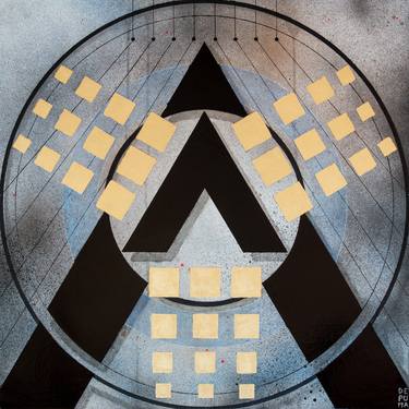 Original Abstract Geometric Paintings by Julian De Puma