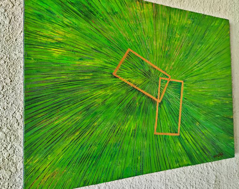 Original Abstract Expressionism Abstract Painting by Hinglaz Bardoloi