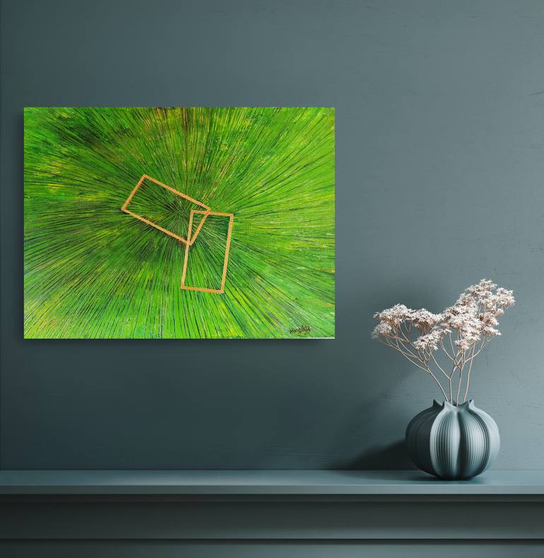 Original Abstract Expressionism Abstract Painting by Hinglaz Bardoloi