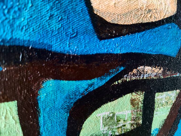 Original Abstract Expressionism Abstract Painting by Hinglaz Bardoloi