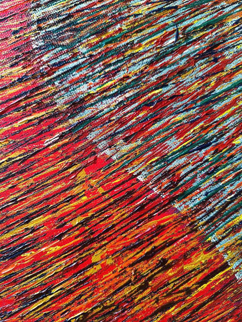 Original Abstract Expressionism Abstract Painting by Hinglaz Bardoloi