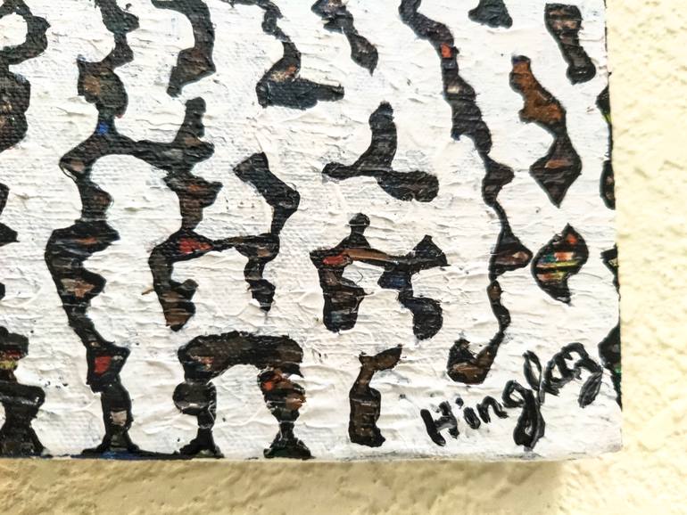 Original Minimalism Abstract Painting by Hinglaz Bardoloi