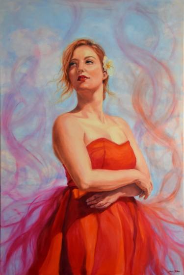 Original Figurative Women Paintings by Silvia Haban