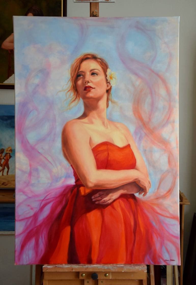 Original Figurative Women Painting by Silvia Haban