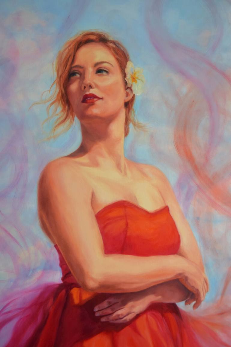 Original Figurative Women Painting by Silvia Haban