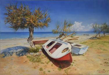 Original Boat Paintings by Silvia Haban