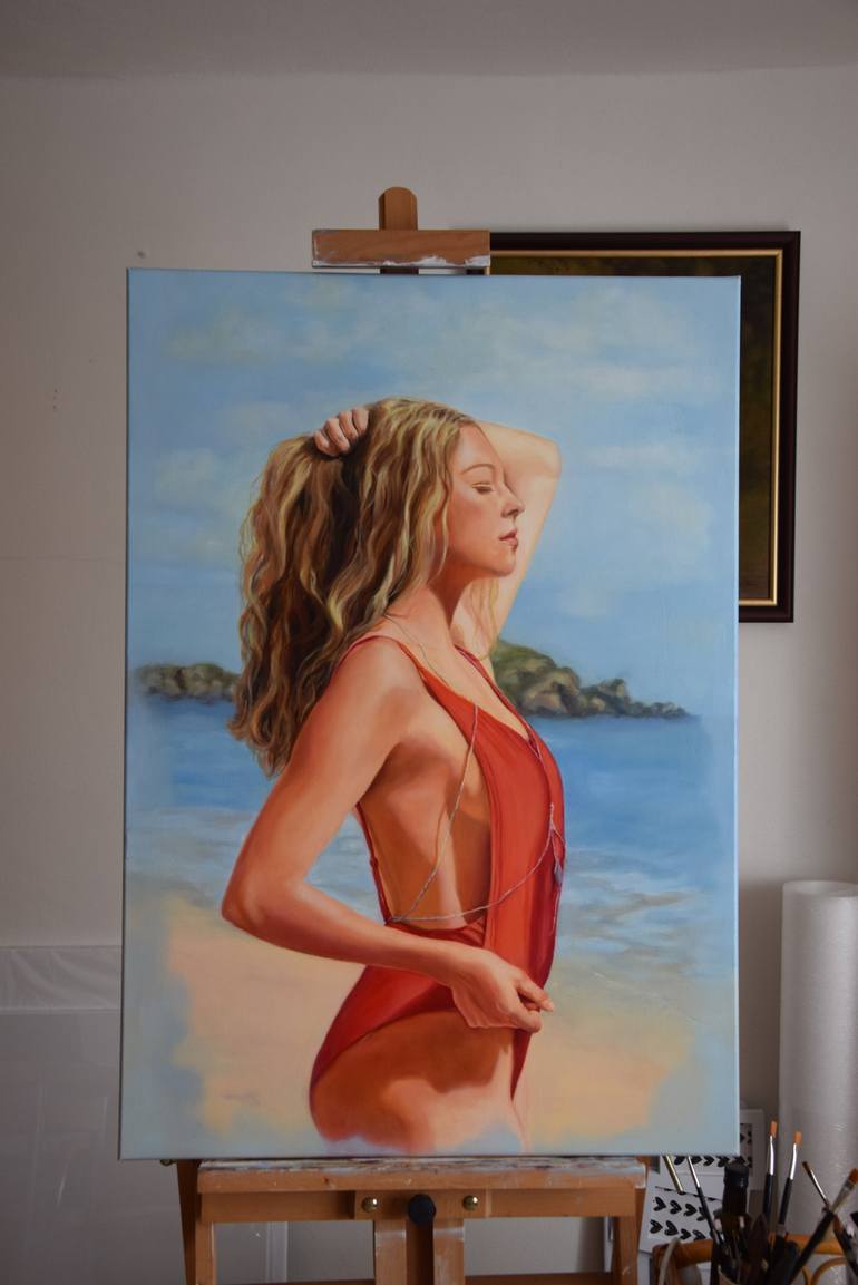 Original Figurative Women Painting by Silvia Haban