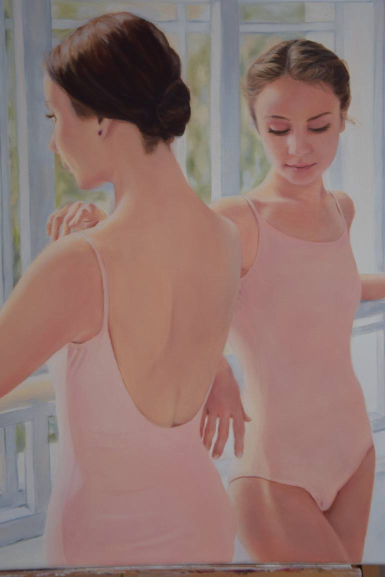 Original Figurative Women Painting by Silvia Haban
