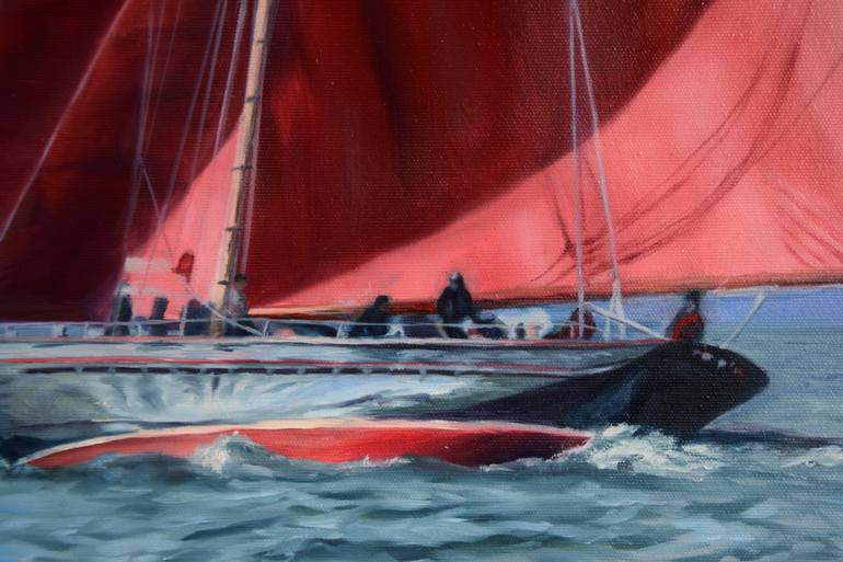 Original Realism Boat Painting by Silvia Haban