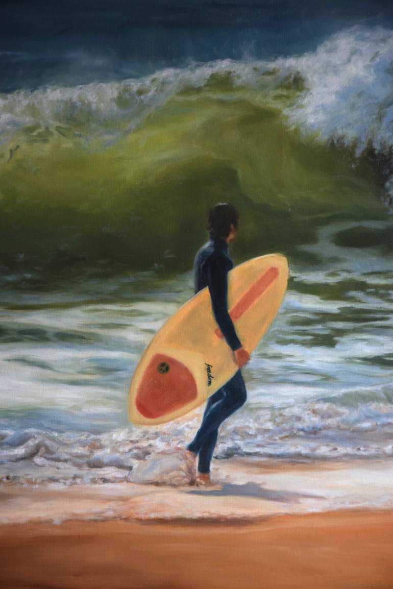 Original Figurative Seascape Painting by Silvia Haban