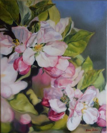Original Photorealism Floral Paintings by Silvia Haban