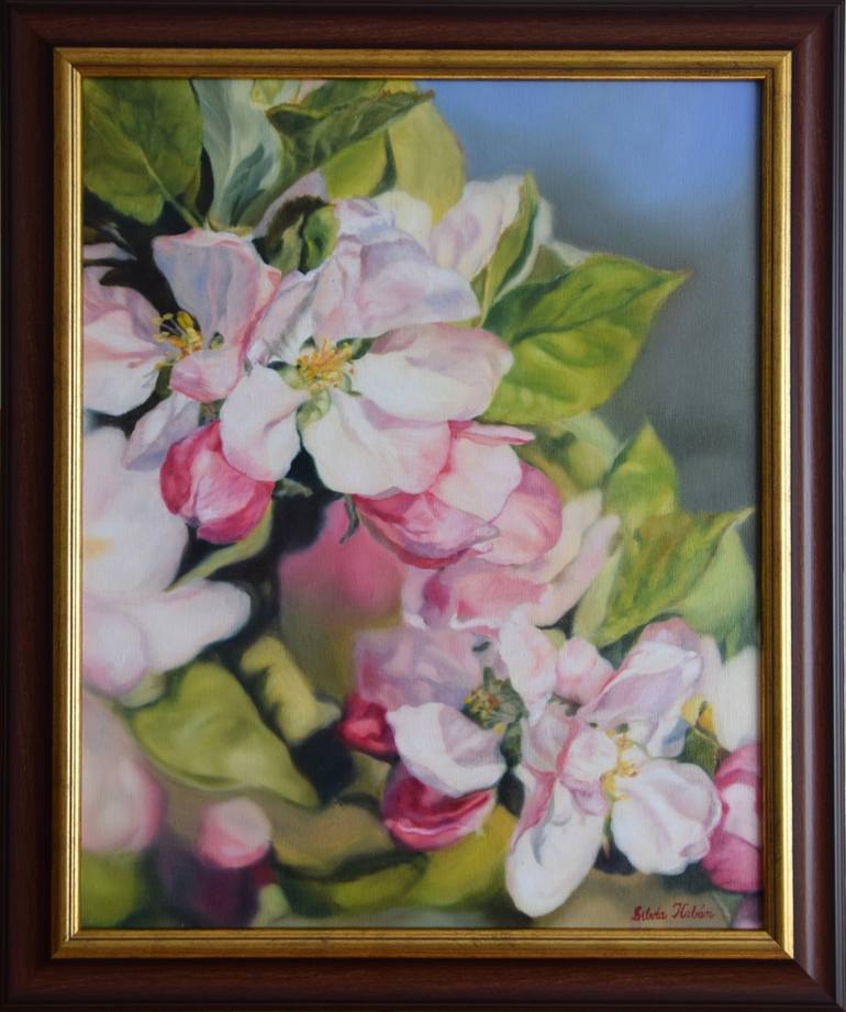 Original Floral Painting by Silvia Haban