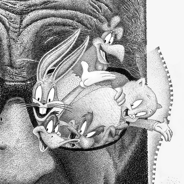 Original Contemporary Cartoon Drawing by Parsyn Faljano