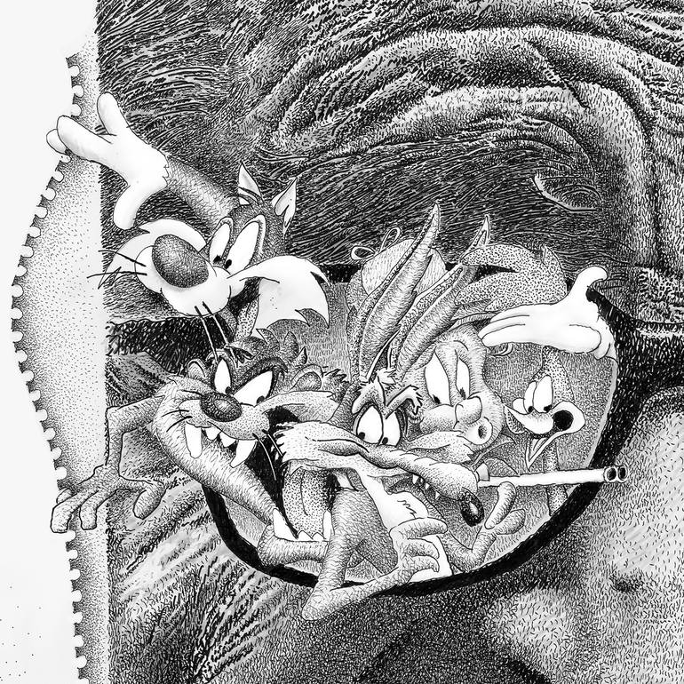 Original Contemporary Cartoon Drawing by Parsyn Faljano