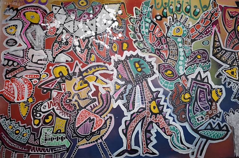 Original Cubism Animal Painting by Andrea Boscaro