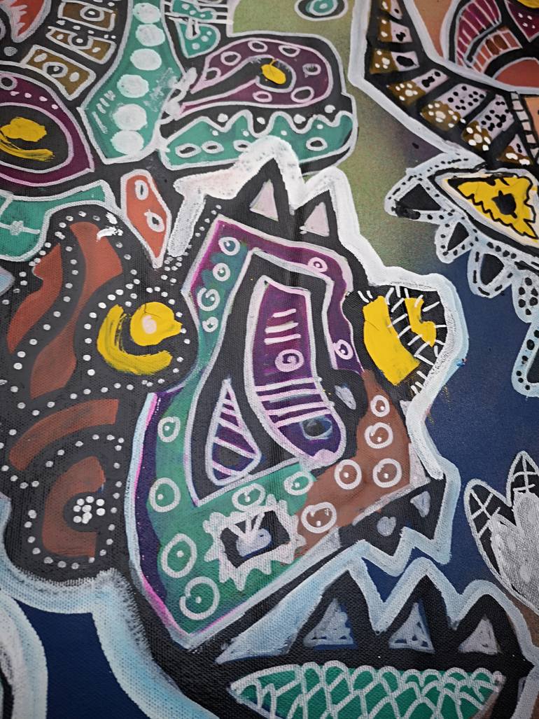 Original Cubism Animal Painting by Andrea Boscaro