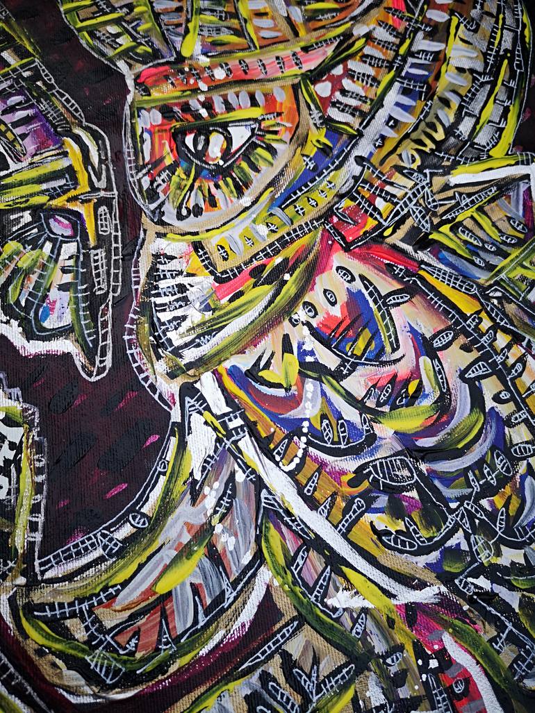 Original Illustration Graffiti Painting by Andrea Boscaro