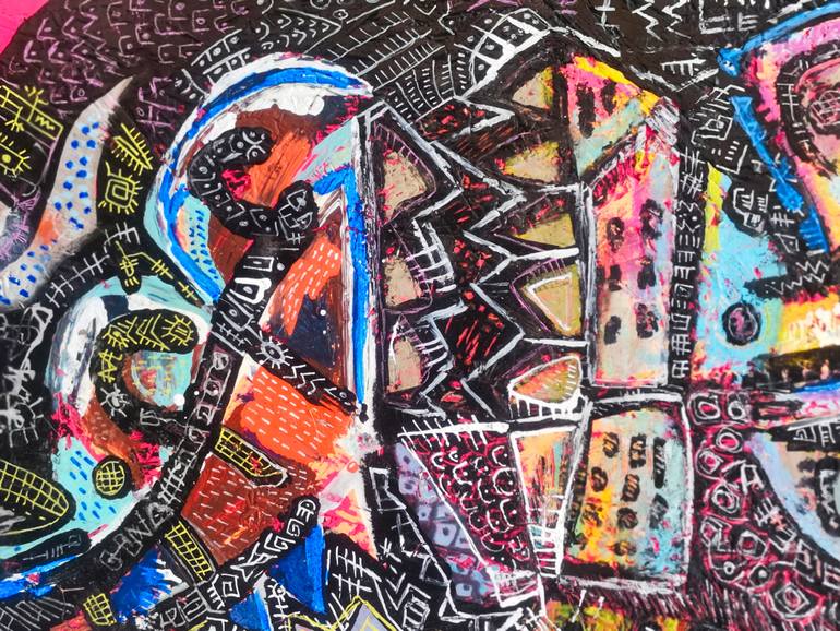 Original Cubism Pop Culture/Celebrity Painting by Andrea Boscaro