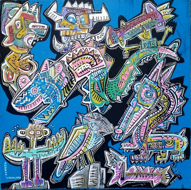 Print of Illustration Graffiti Paintings by Andrea Boscaro