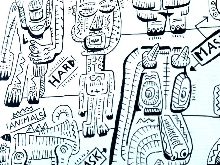 Original Illustration Cartoon Painting by Andrea Boscaro