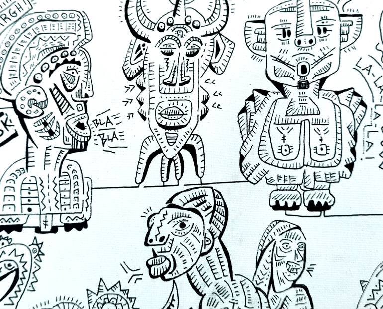 Original Illustration Cartoon Painting by Andrea Boscaro