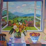 Bowl of Nectarines by Susan Trudinger