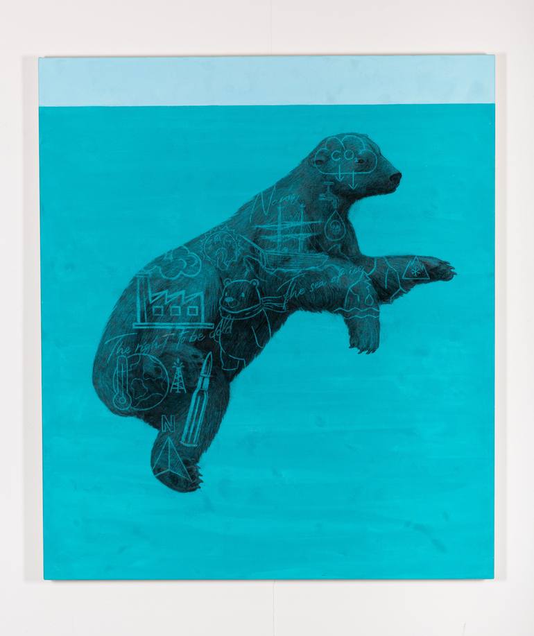 Original Figurative Animal Drawing by Tom Van Herrewege