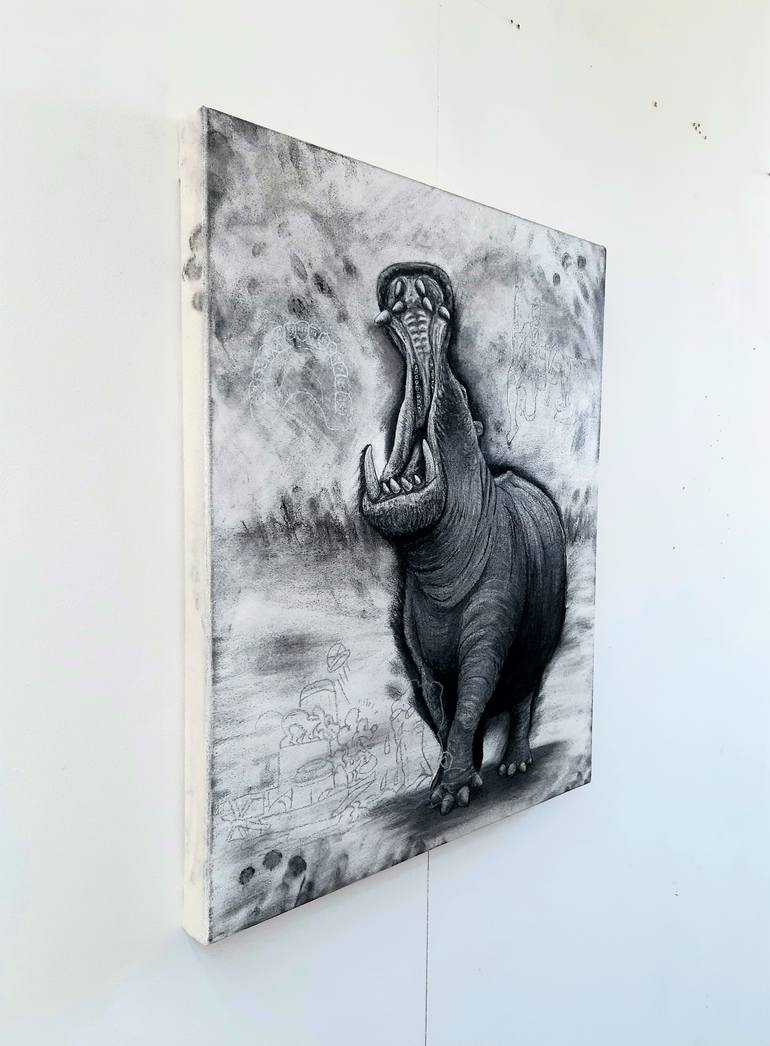 Original Expressionism Animal Drawing by Tom Van Herrewege