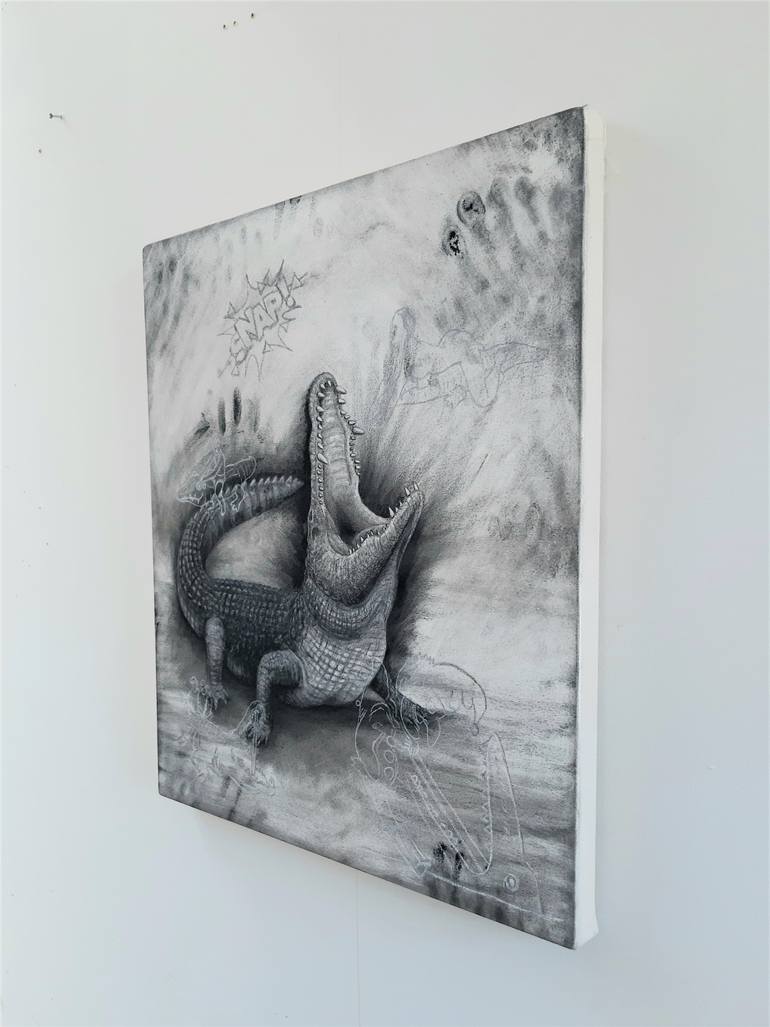 Original Expressionism Animal Drawing by Tom Van Herrewege
