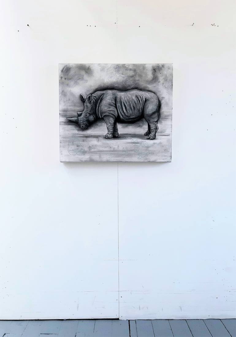 Original Expressionism Animal Drawing by Tom Van Herrewege