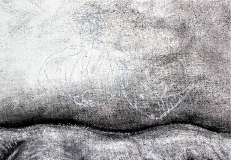 Original Expressionism Animal Drawing by Tom Van Herrewege