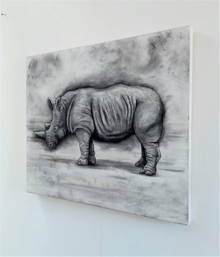 Original Expressionism Animal Drawing by Tom Van Herrewege