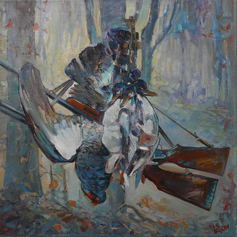 HUNTING TROPHY Painting by VIKTOR VOLKOV | Saatchi Art