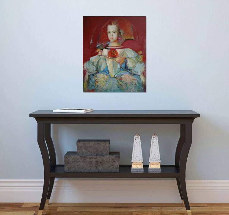 Original Impressionism People Painting by Viktor Volkov