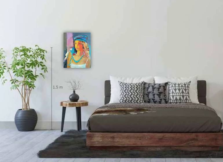 Original Abstract People Painting by Viktor Volkov