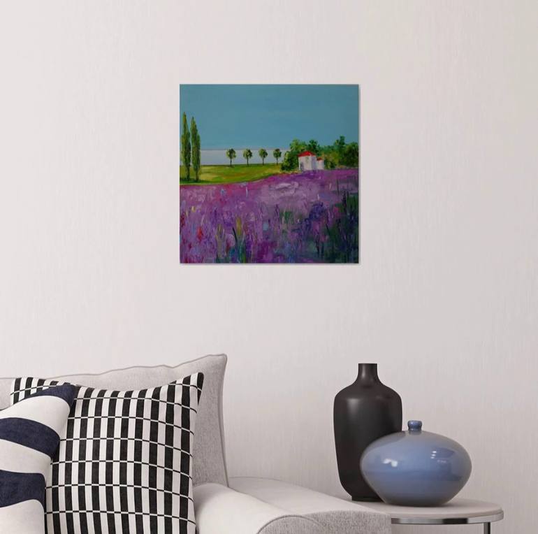 Original Abstract Landscape Painting by VIKTOR VOLKOV