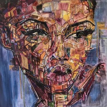 Original Abstract Expressionism Portrait Paintings by Ioana Cristodorescu
