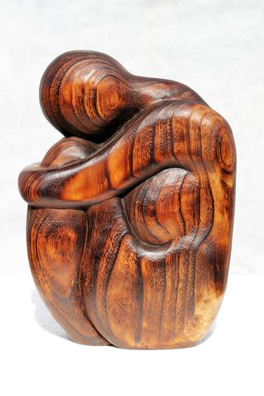 Fetus Wood Sculpture ( Figurative Wood Signs) Limited Edition 1 of 8 thumb