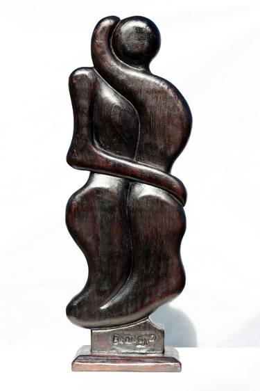 Tuning (Figurative wood sculpture) Limited Edition 1 of 10 thumb