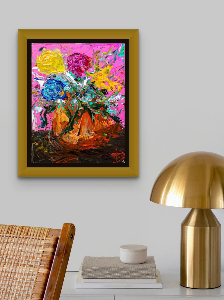 Original Contemporary Floral Painting by Joshua Blankinship