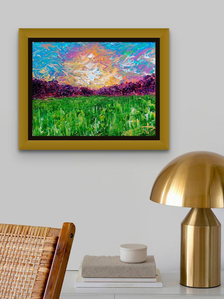 Sunrise Landscape Painting by Joshua Blankinship | Saatchi Art