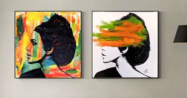 Print of Abstract Expressionism People Paintings by Valera Hrishanin