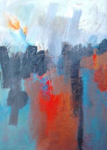 Original Abstract Expressionism Abstract Paintings by Anika Huda